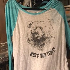 Who's your teddy baseball tee